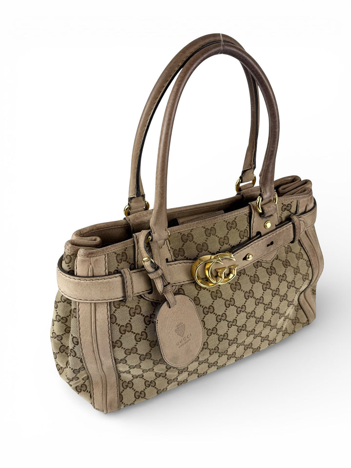 2011 Gucci GG Monogram Running Tote Bag