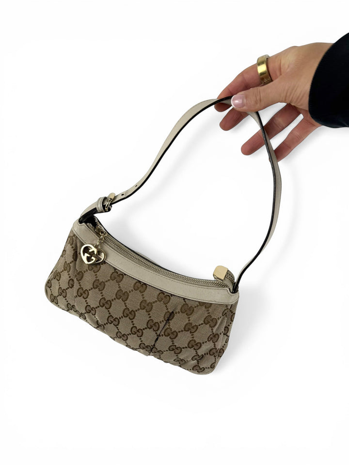 Vintage 90s Gucci GG Monogram Mini Shoulder Bag