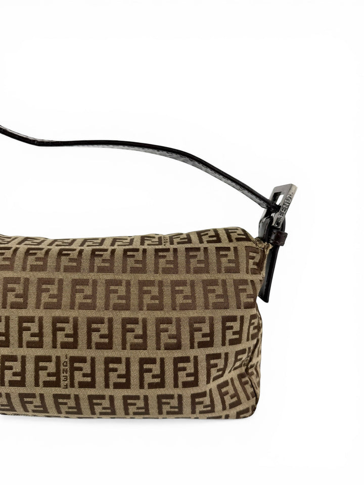 Vintage 90s Fendi Zucca Baguette Shoulder Bag