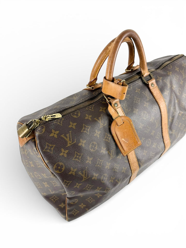 Vintage 1994 Louis Vuitton Keepall 50 Duffle Handbag
