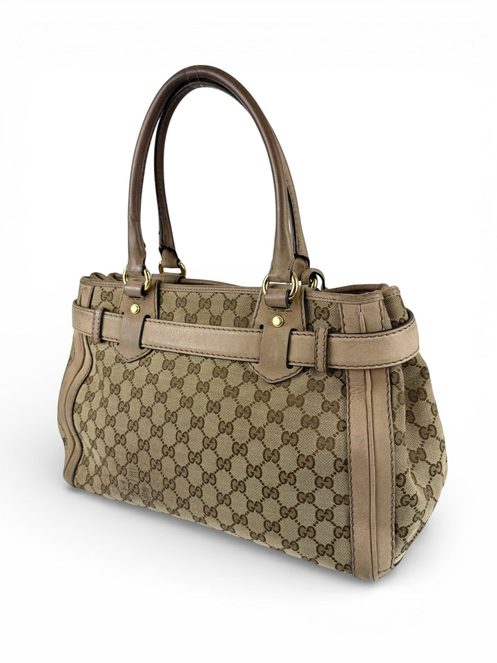 2011 Gucci GG Monogram Running Tote Bag