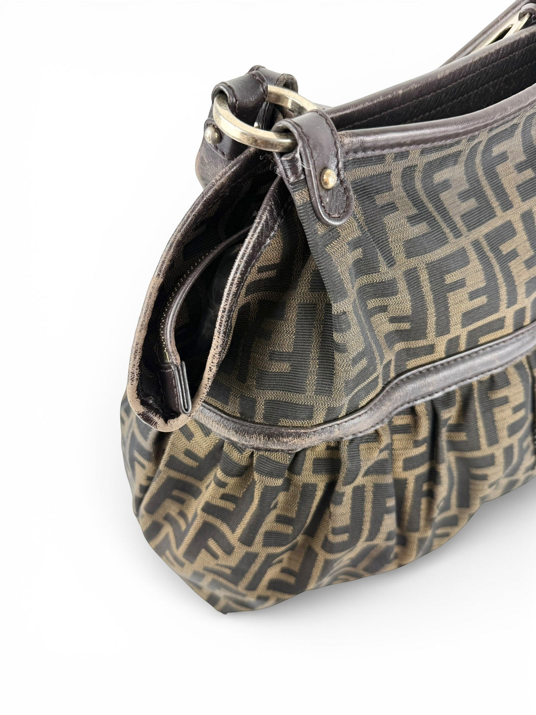 Vintage 90s Fendi Zucca Large Chef Handbag