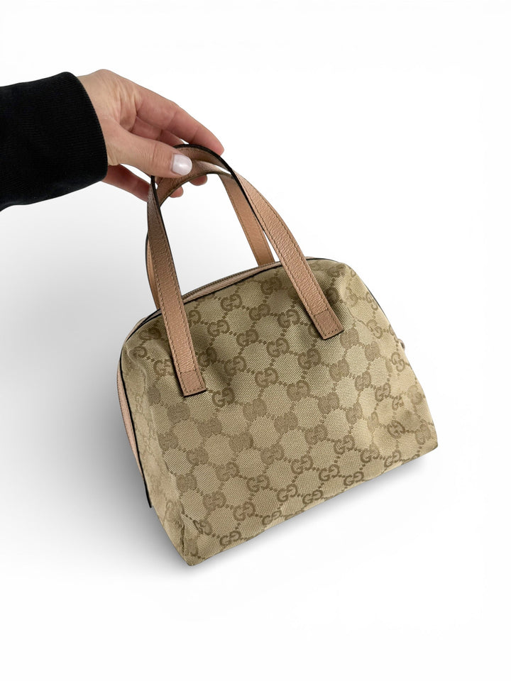 Vintage 90s Gucci Monogram Balthus Handbag