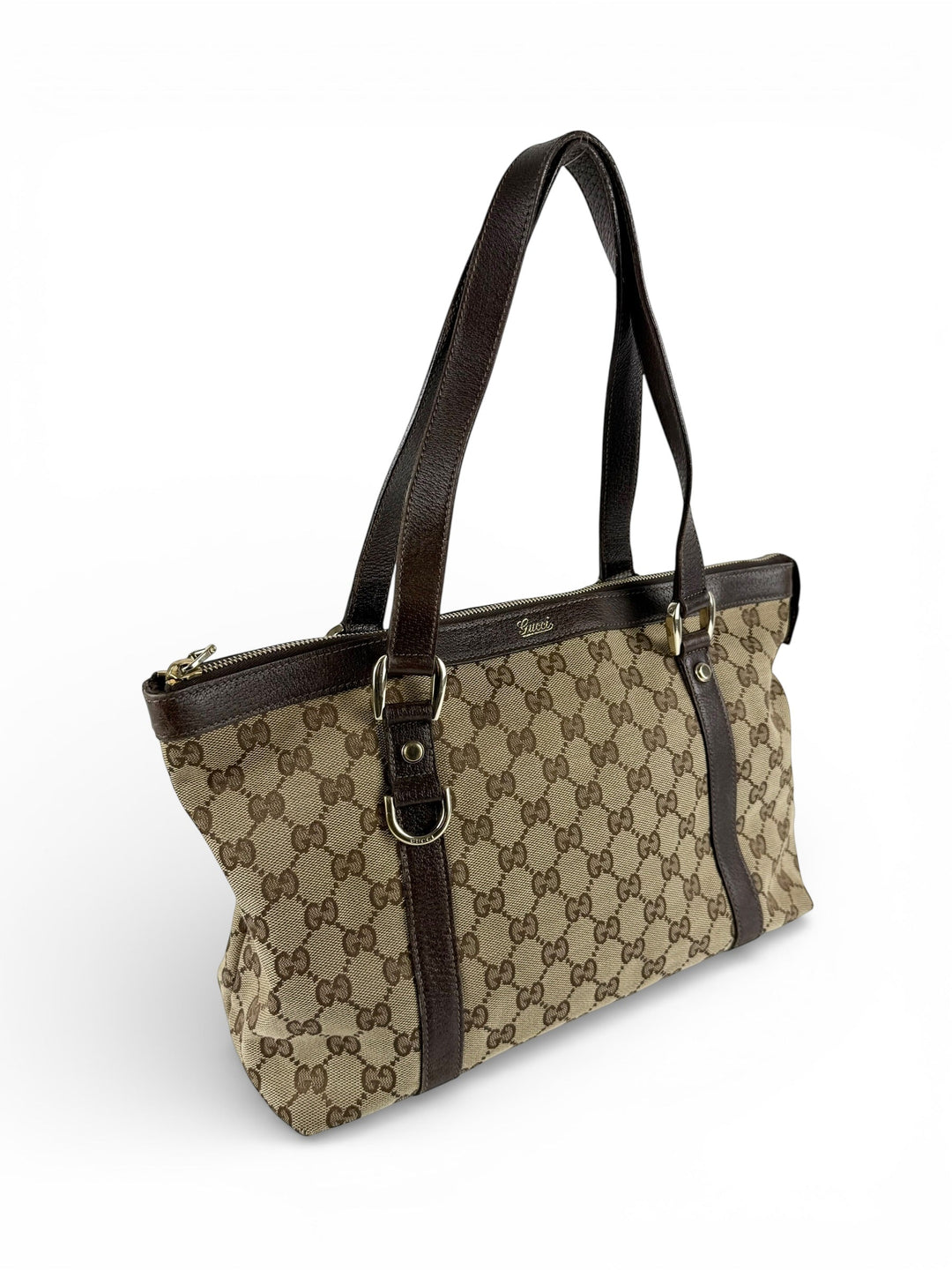 Vintage 90s Gucci Monogram Abbey Handbag