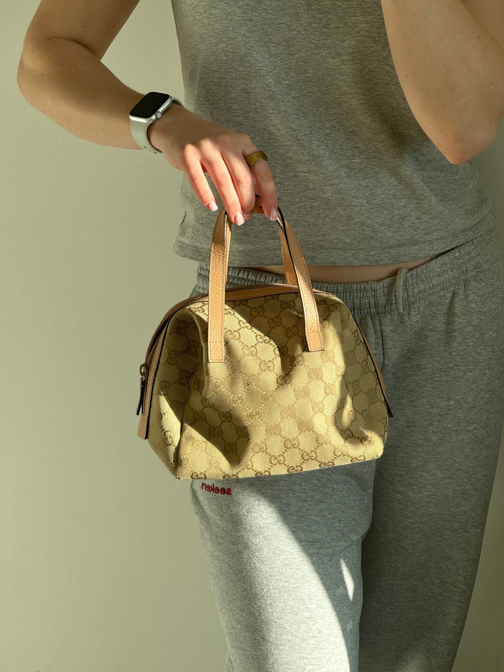 Vintage 90s Gucci Monogram Balthus Handbag