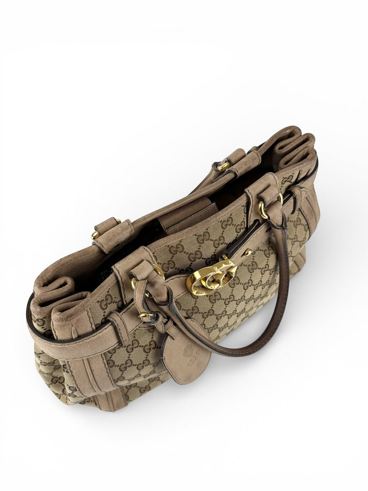 2011 Gucci GG Monogram Running Tote Bag