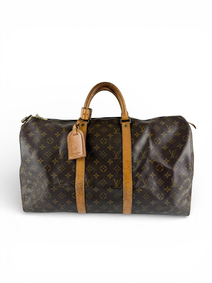 Vintage 1994 Louis Vuitton Keepall 50 Duffle Handbag