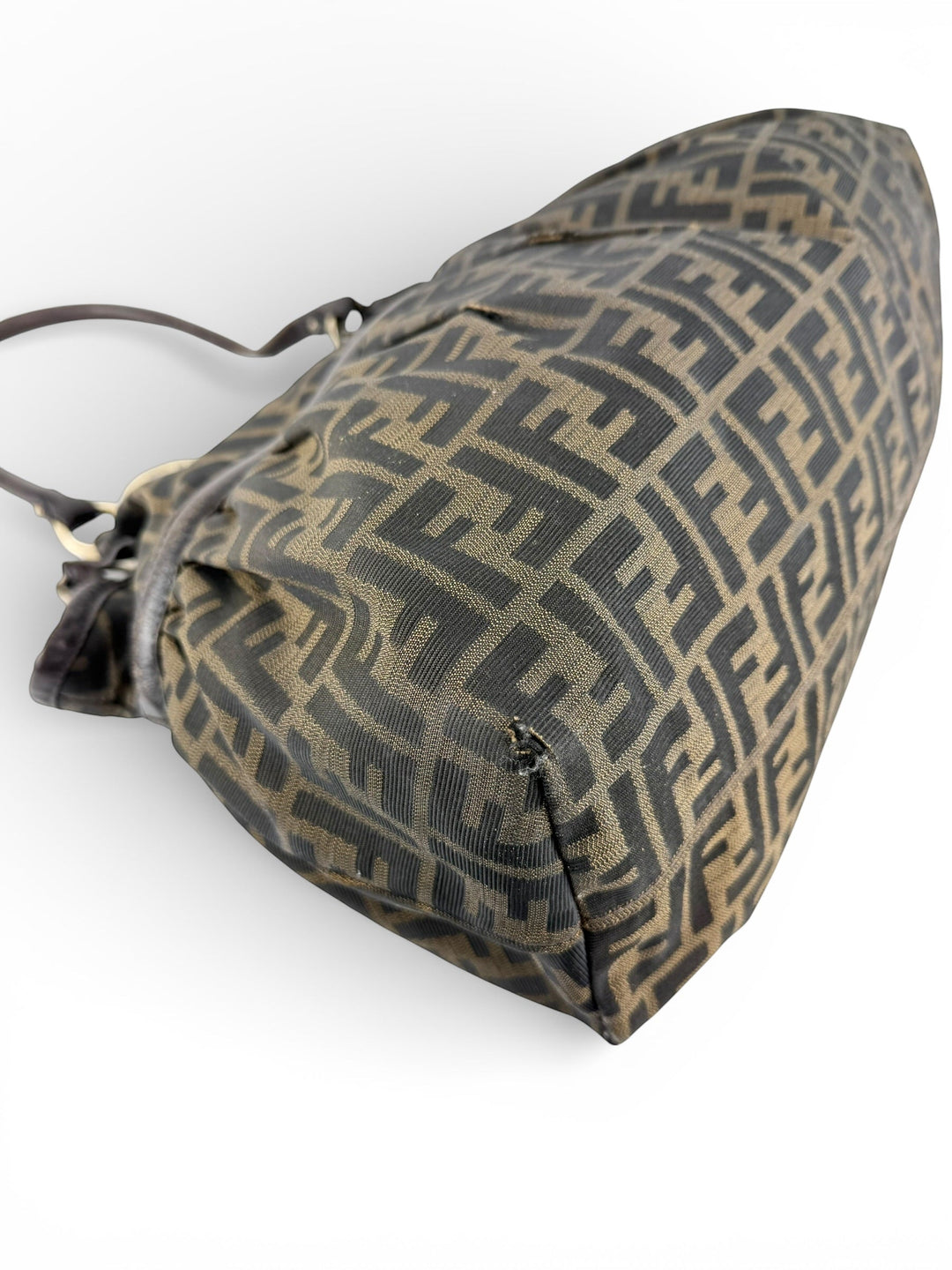 Vintage 90s Fendi Zucca Large Chef Handbag