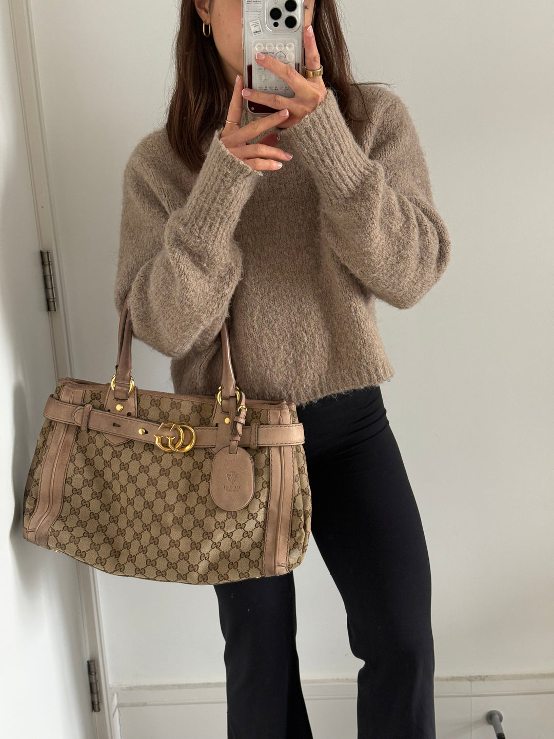 2011 Gucci GG Monogram Running Tote Bag