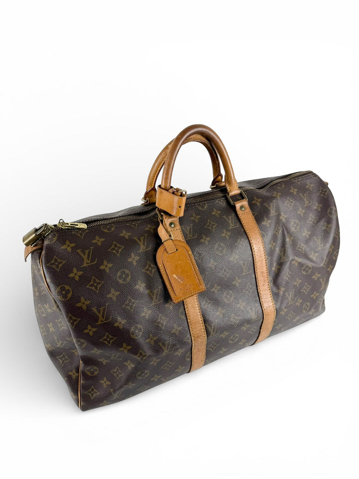 Vintage 1994 Louis Vuitton Keepall 50 Duffle Handbag