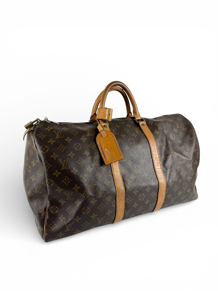 Vintage 1994 Louis Vuitton Keepall 50 Duffle Handbag