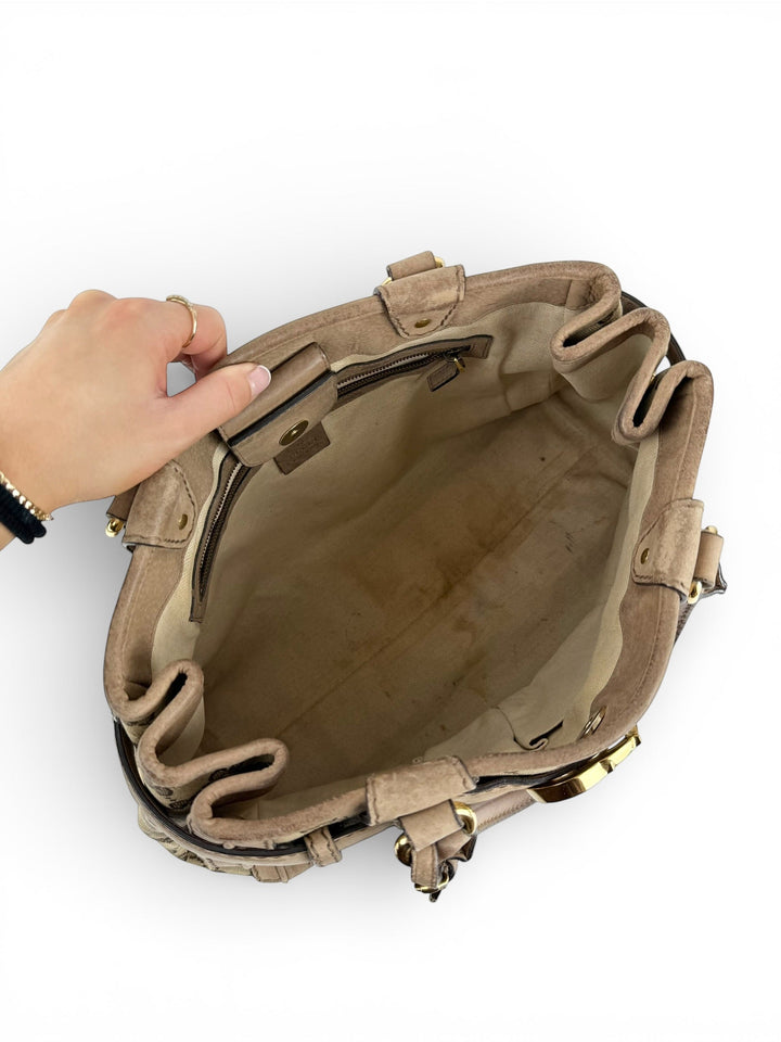 2011 Gucci GG Monogram Running Tote Bag